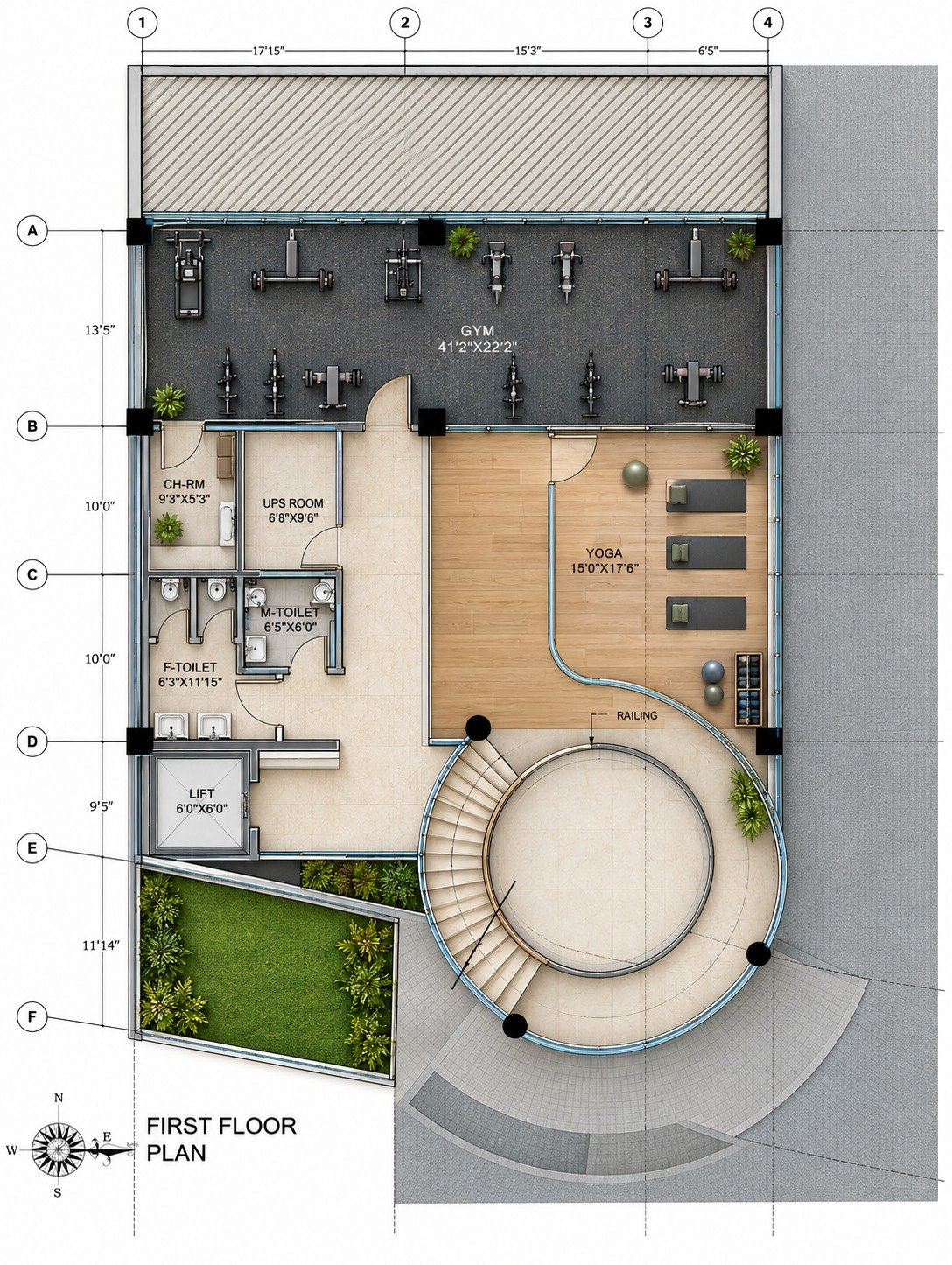 Club house first floor plan